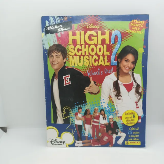 High School Musical 2 Schools Out Sticker Album Panini Disney Channel Vintage...