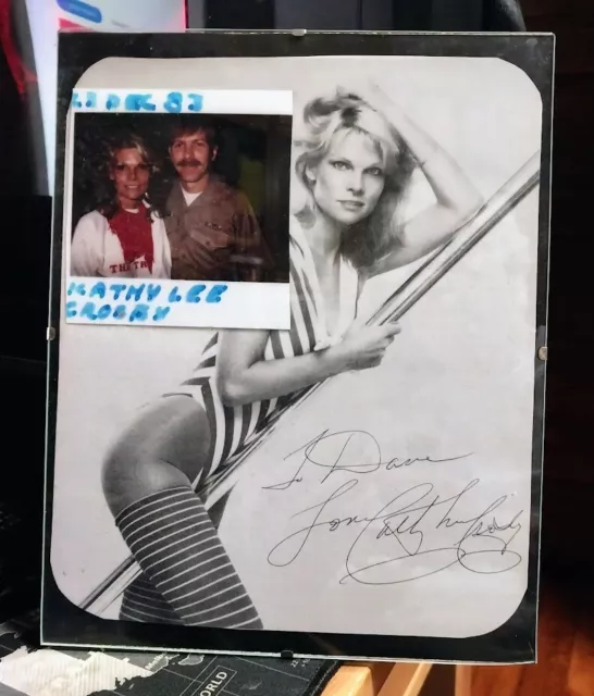 Cathy Lee Crosby Autographed 8 x 10 Photo w/ Casual Photo, 1983, Free Shipping