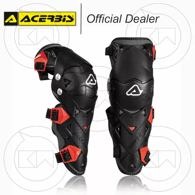 Acerbis Impact Evo 3.0 Ginocchiere Protezioni Ginocchia Moto-Cross Enduro Nero