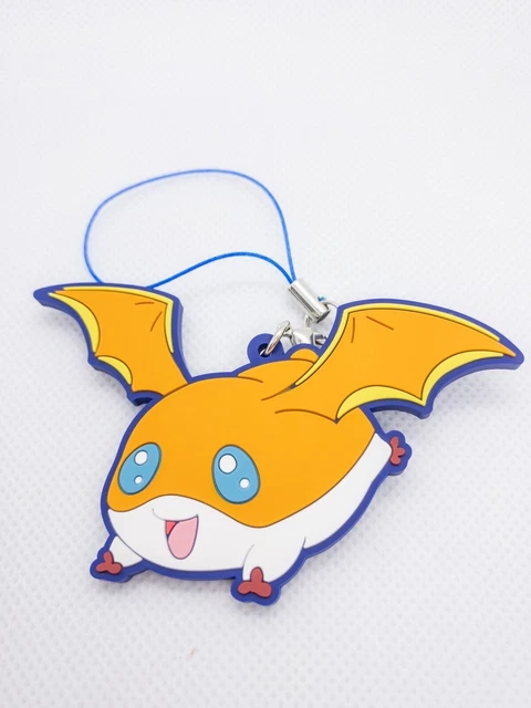 Digimon Portachiavi Cell Phone Strap Patamon 5 Cm In Gomma Anime Manga