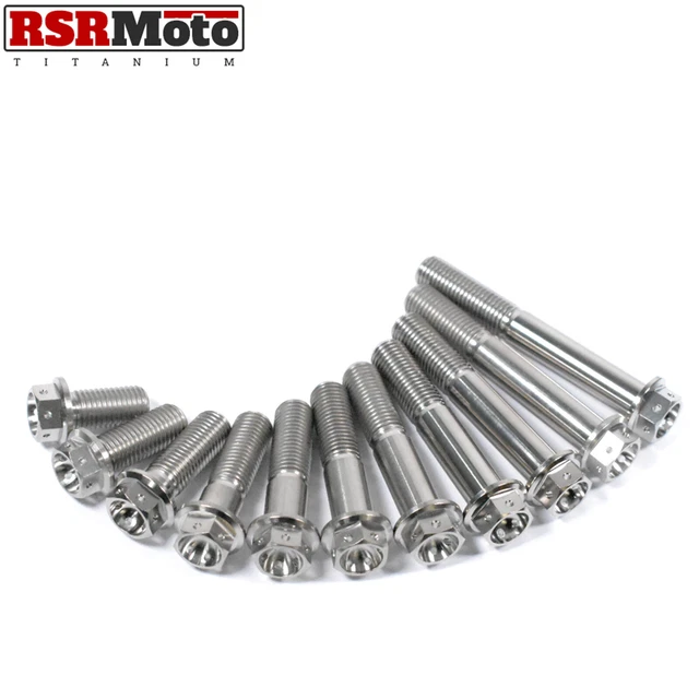 M10 X 20mm X 1.5 Titanium Hex Flange Drilled Bolt Ti Screw 20