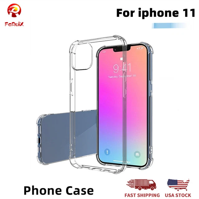 US Thick Transparent Silicone Phone Case for Apple IPhone 11 Protection Cover