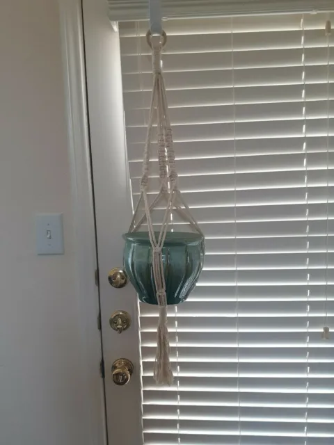 Macrame Plant Hanger Retro Hanging Plant Holder, Indoor and Outdoor Air Hanging
