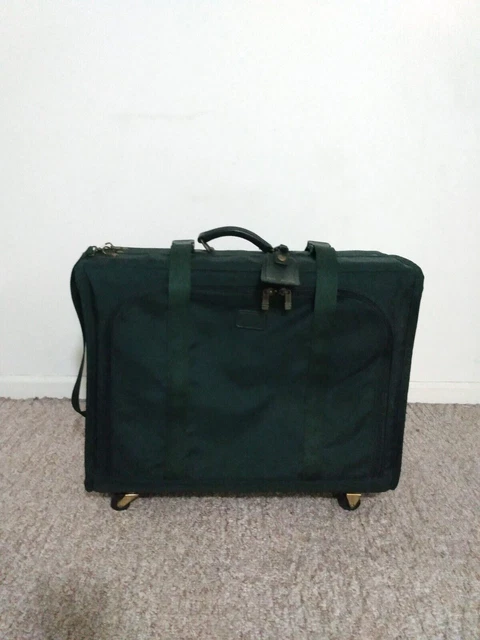 Tumi VTG Green Nylon 4-Wheeled Rolling Luggage Suitcase