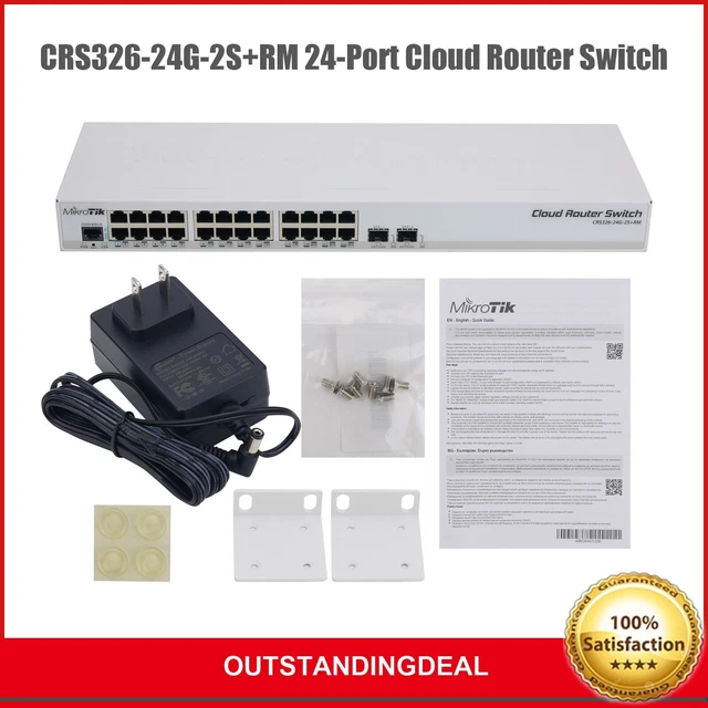 CRS326-24G-2S+RM 24-PORT CLOUD Router Switch ROS Dual System for ...