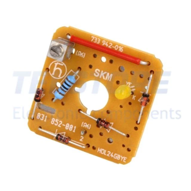 1pcs  831852001 GDME HDL 24 GB YE Innesto con diodo LED, con varistore, con pont