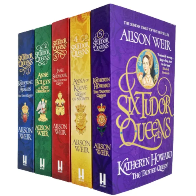 Alison Weir Six Tudor Queens 5 Books Collection Set Katheryn Howard,Katherine