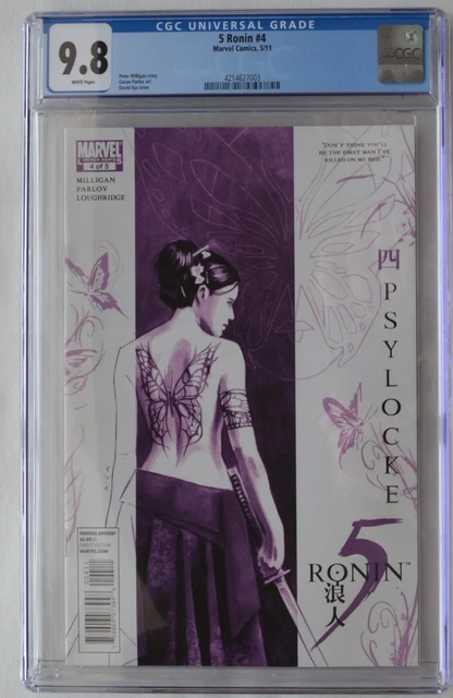 5 RONIN #4 (Marvel, 2006) CGC 9.8 (NM/MT) WHITE Pages - RARE Low Print Run