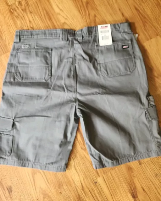 Dickies Shorts Men's Size 42 Ripstop Ultimate Cargo Shorts Relaxed Fit Gray New