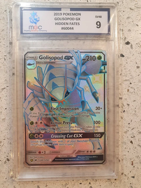 Pokemon versteckte Schicksale - Golisopod GX SV48/SV94 - MGC bewertet 9 neuwertig Platte 🙂