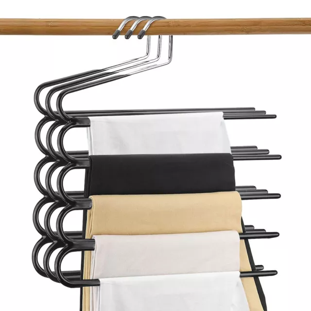 Pants Skirt Space Saving Multi-layer Storage Organizer Holder Hangers Racks