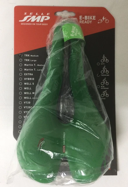 Selle SMP TRK medium Sattel Trekking / Mountain Bike grün
