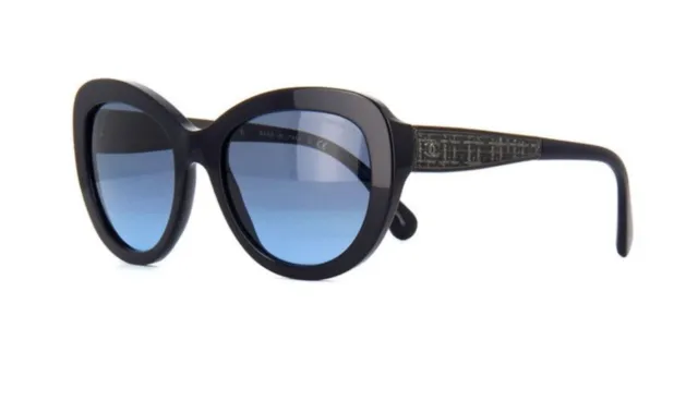 NEW CHANEL CH 5409 c.508/S2 55mm Blue Twine Cat Eye Sunglasses Italy  $270.00 - PicClick