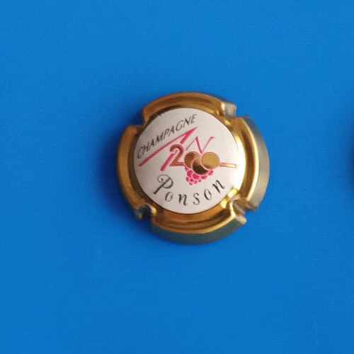 capsule de champagne AN 2000 PERSO PONSON  sur 617  OR    rare !