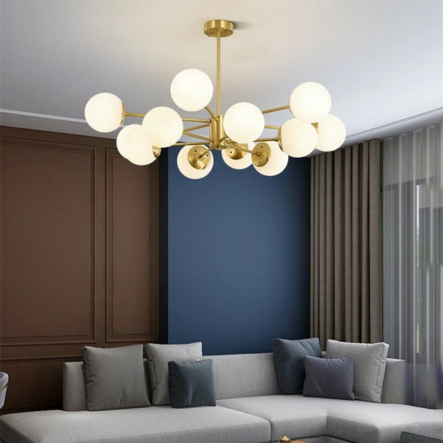 Large Chandelier Lighting Glass Lamps Kitchen Pendant Light Modern Ceiling Light