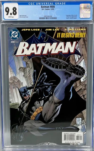 Batman 608 CGC 9.8 NM/M Jim Lee cover Hush Storyline Begins