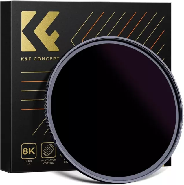 K&F Concept ND100000 16.6 stops Fixed ND Lens Filter Neutral Density 49-95mm