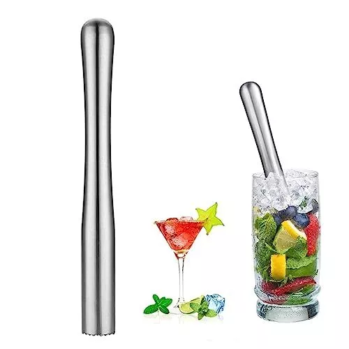 Pilon à Cocktail en Acier Inoxydable,Pilon Cocktail,Pilon à Cocktail De