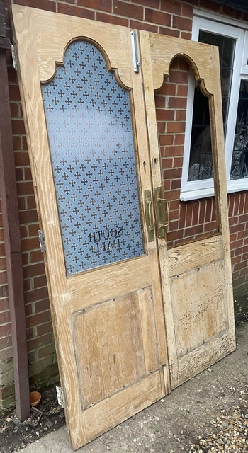 Antique Period Double Doors French Doors Wooden Pair Of Doors 3