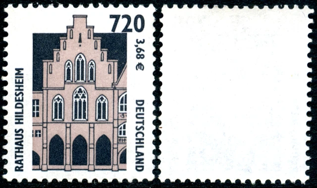 Bund SWK DN mit wenig Melierfasern, Einzelmarke ohne Nr, MiNr 2197 Y,  ** MNH