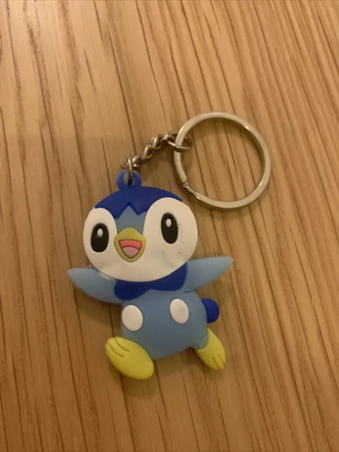 Neu Pokémon Schlüsselanhänger 3D Metallring | Silikon Gummi | Plinfa Piplup