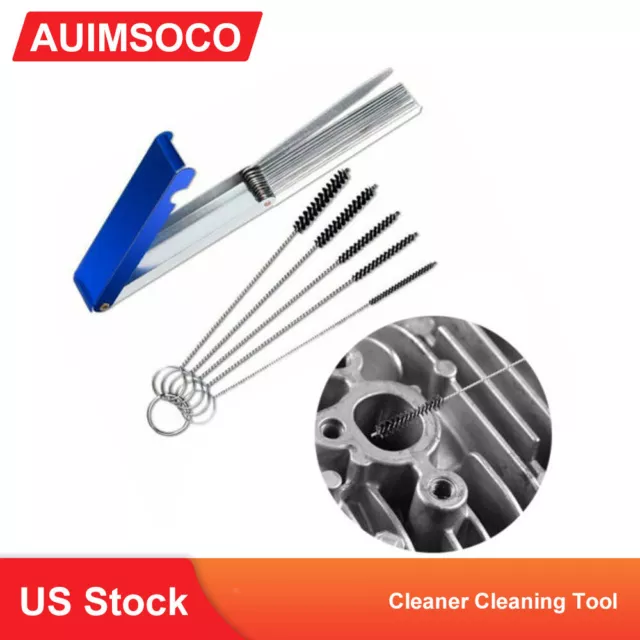 Carburetor Wire Cleaner Carb Jet Cleaning Tools Set Kit For Motorcycle ATV Parts