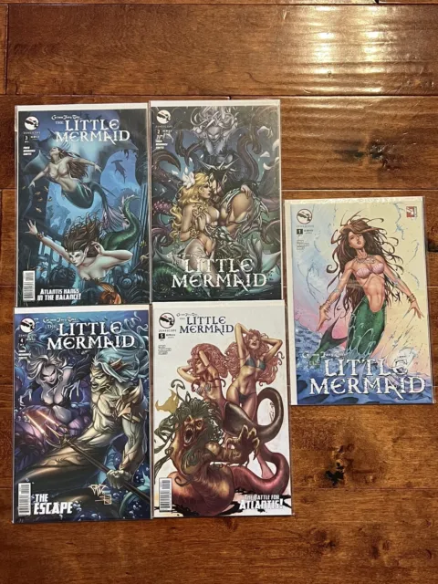 Grimm Fairy Tales Little Mermaid #1-5 Set Michael Metcalf Variant Cover B NM