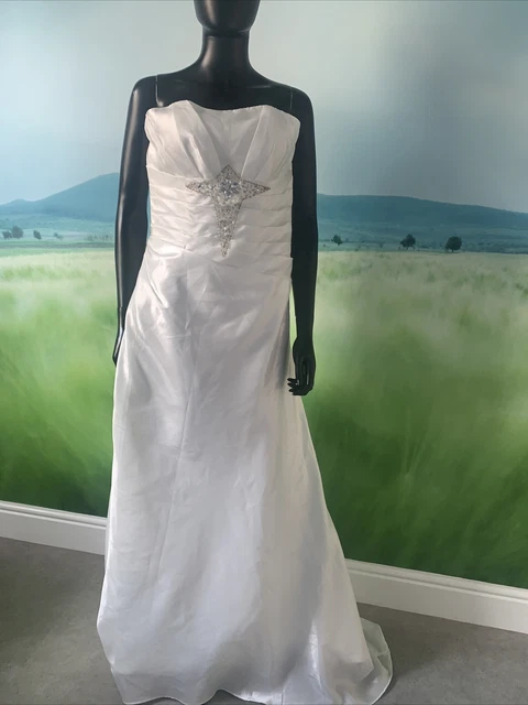 Abito da sposa UK taglia 14-16, taglia US 10-12