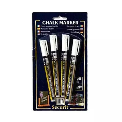 American Metalcraft - BLSMA100V4WH - White Mini Chalk Markers