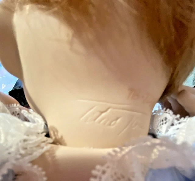 The Ashton Drake Galleries - Good As Gold Porcelain Doll With Cushion 6