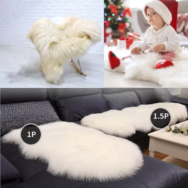 Fluffy Shaggy Long Hair Carpet Sheepskin Rug Soft Rugs Bedroom Mats Faux Fur