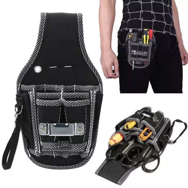 Electrician Waist Pocket Tool Belt Pouch Bag Screwdriver Kit Holder Case C F3