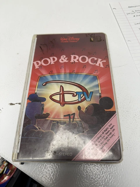 VINTAGE RARE WALT Disney Pop & Rock and Rock, Rhythm, & Blues VHS tapes ...