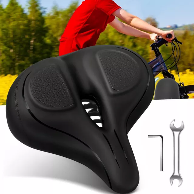 MTB Bike Seat Bicycle Saddle Wide Bike Saddle Men&Women Comfortable Soft Cushion