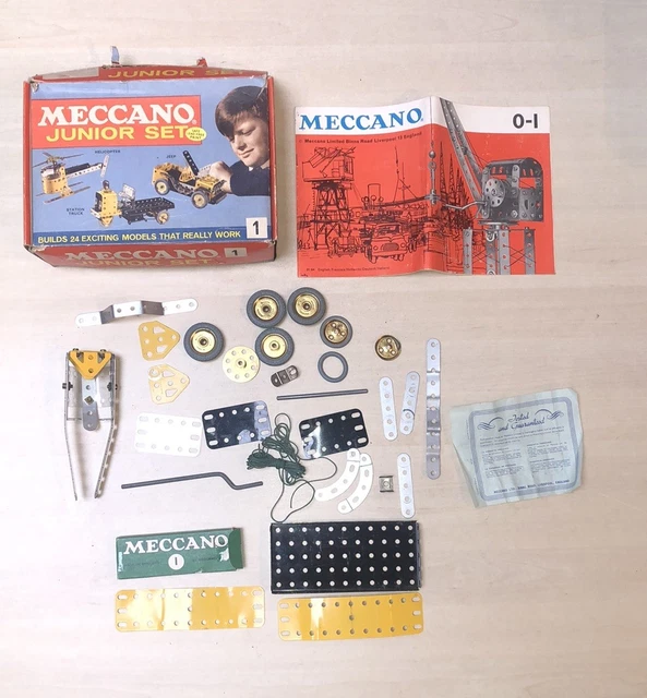 Coffret Meccano Junior 1730 - Complet Avec Boîte Et Notices - Vintage Plastique