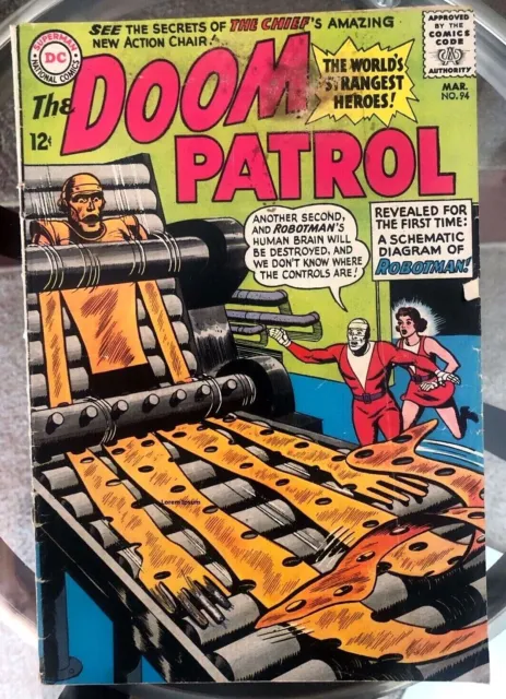 The Doom Patrol Issue 94 Dc Comics 1965