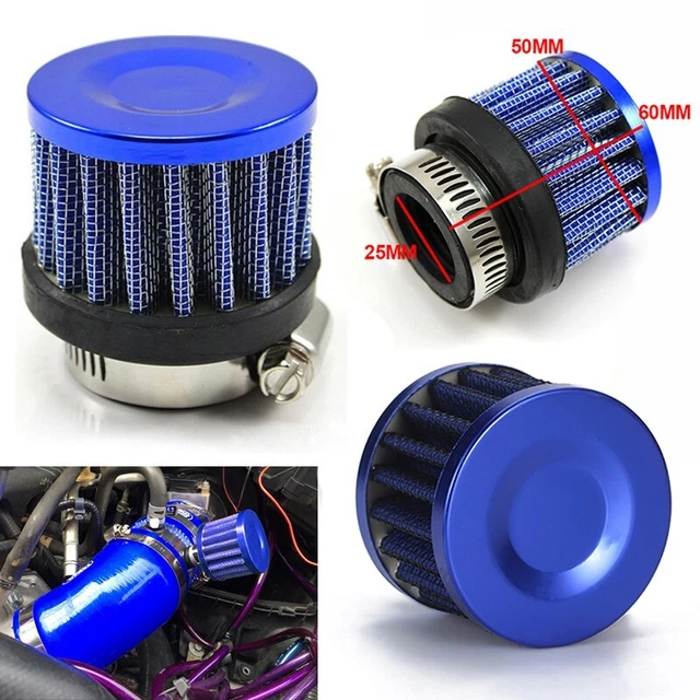 Filtro aria camion auto tessuto non tessuto + metallo moto blu assorbimento freddo nuovo di zecca