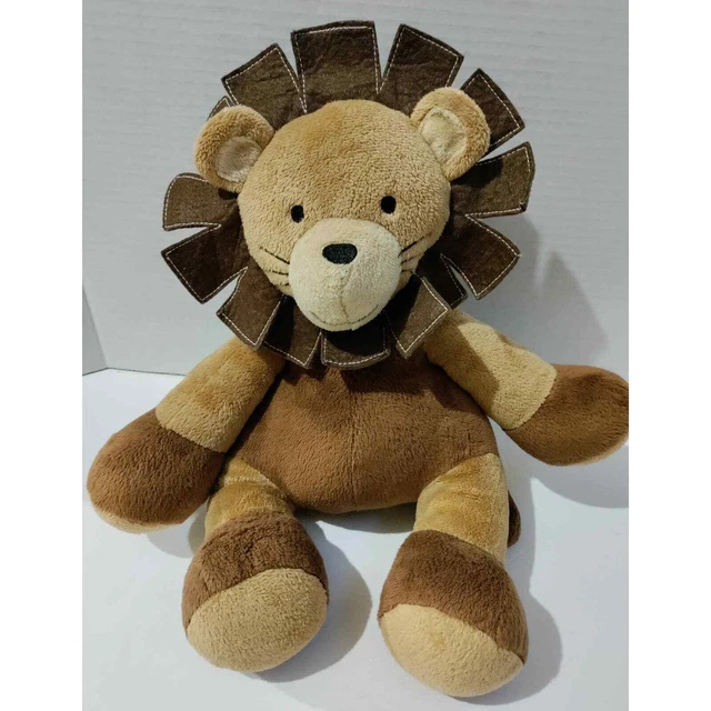 Lambs and Ivy Plush Stuffed Sitting Lion Soft & Cuddly Lovey Measures 13" Inches