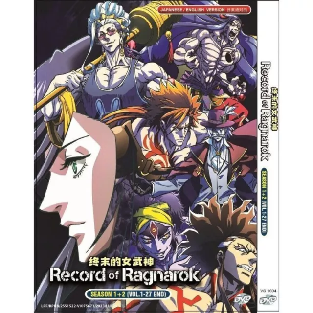 DVD ANIME RECORD OF RAGNAROK SEASON 2 VOL.1-15 END ENGLISH DUBBED REGION ALL
