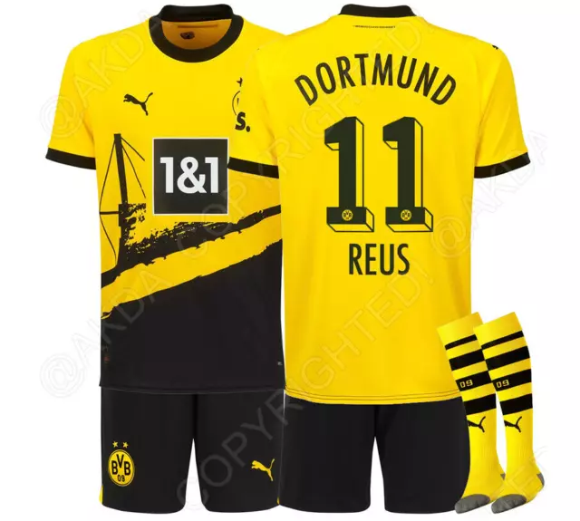 Borussia Dortmund 23/24 Erwachsene Kinder Mini Auswärts Heim Fußball Trikot DE
