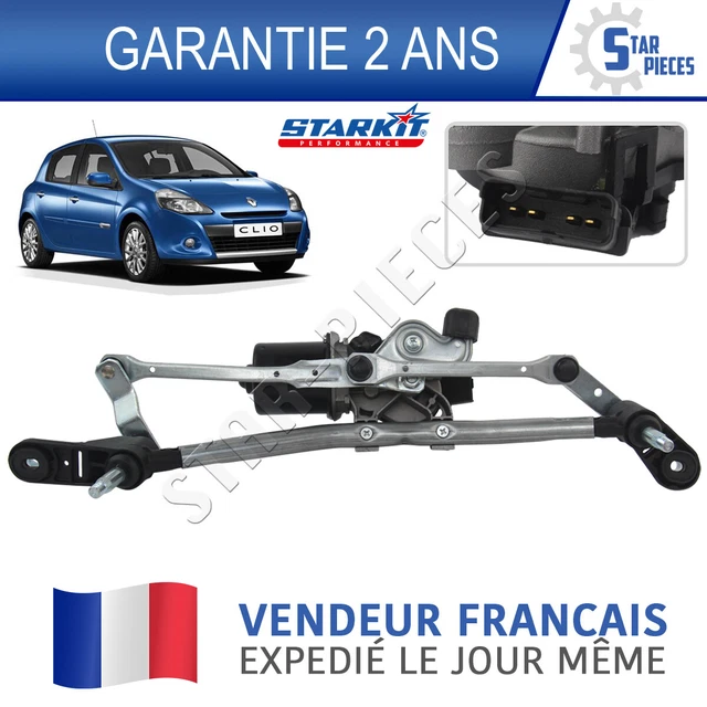 Moteur D'essuie-glace Complet + Mécanisme Pour Renault Clio 2 Phase 2, Valeo 53562802
