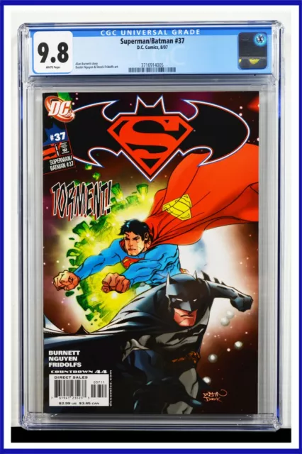 Superman Batman #37 CGC Graded 9.8 DC August 2007 White Pages Comic Book