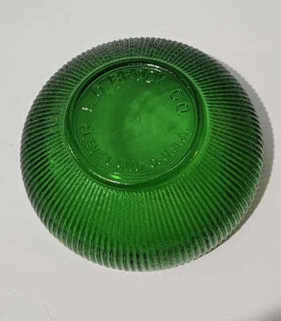 E.O. Brody Green Glass Bowl