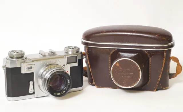 F97514~ Zeiss Contax IIa Color Dial 35mm Rangefinder Camera & 50mm f/2