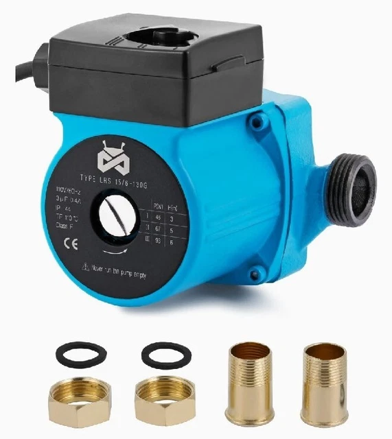 Hot Water Recirculating Pump NPT 1'' Circulating Booster 3-Speed Circulator Pump