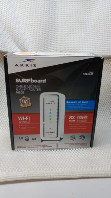 Motorola Arris SURFboard Modem & Wi-Fi Router N300 SBG6400