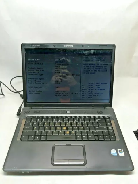 HP Compaq Presario C700 Laptop For Parts Broken LCD Screen Boots NO HDD/RAM JR