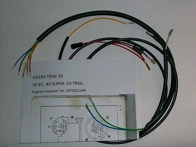 Gilera IMPIANTO ELETTRICO ELECTRICAL WIRING MOTO GILERA 50 TOURING RS+SCHEMA ELETTRICO 