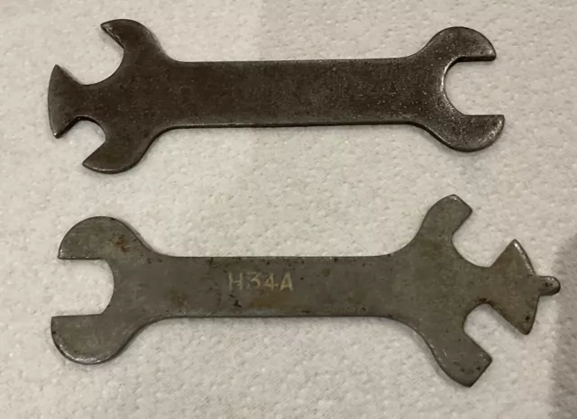 2 Vintage Qualcast Lawnmower Multitool Spanner Wrench H34A L34 Tool Cutter Grass