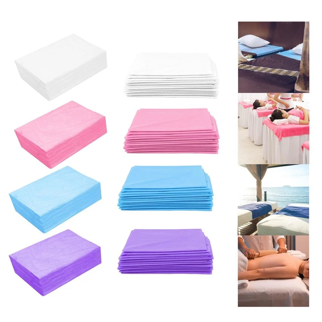 Draps de lit SPA Tissu non tissé doux imperméable 80 cm x 180 cm pour salon de